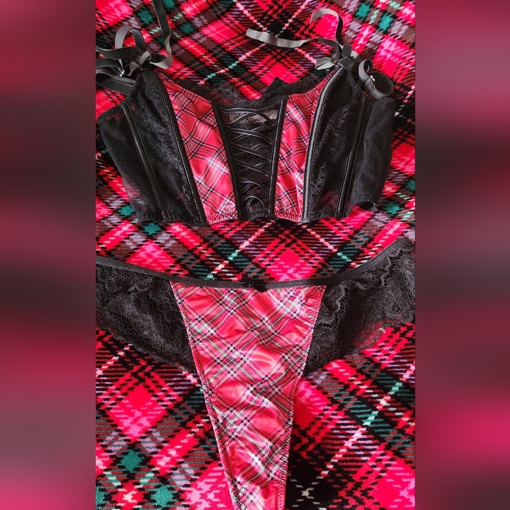 VS corset and panty set